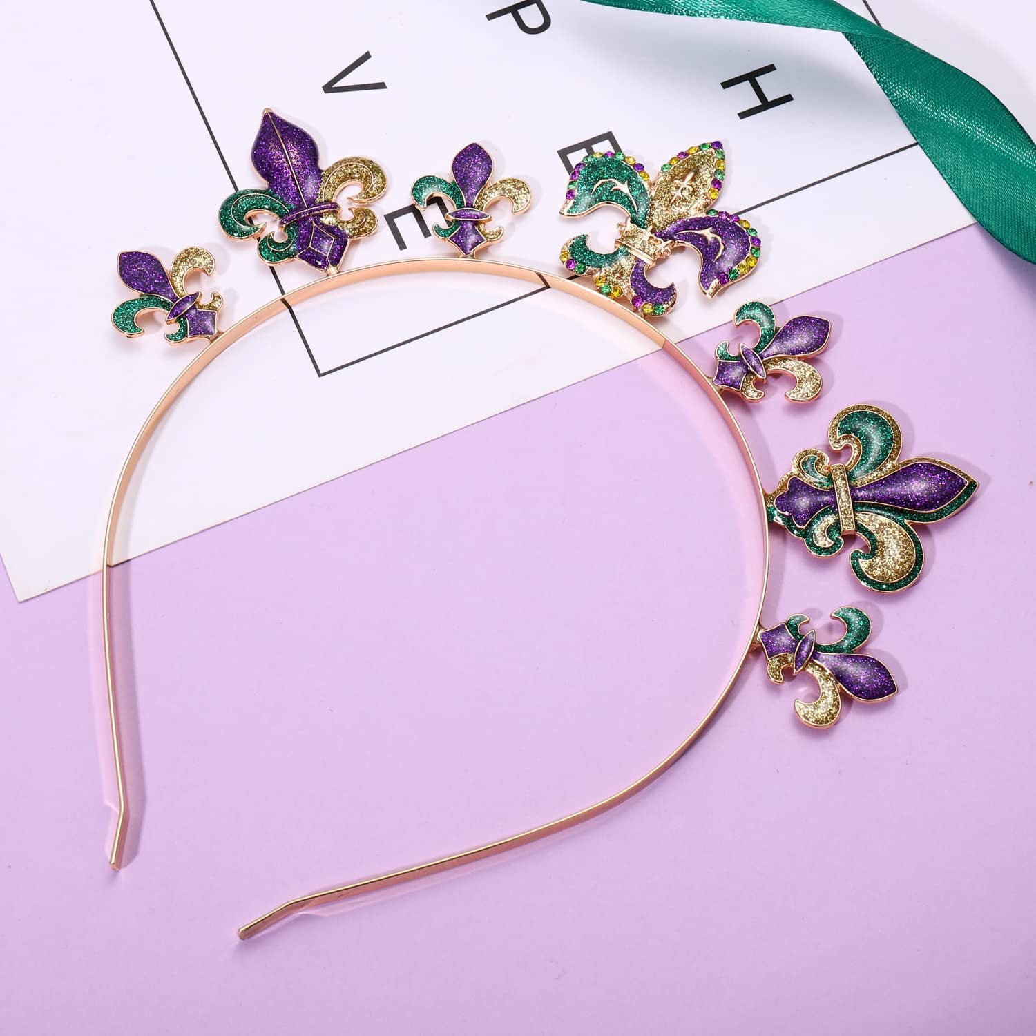 Wholesale Carnival flash Jiahua Iris accessories Purple headband
